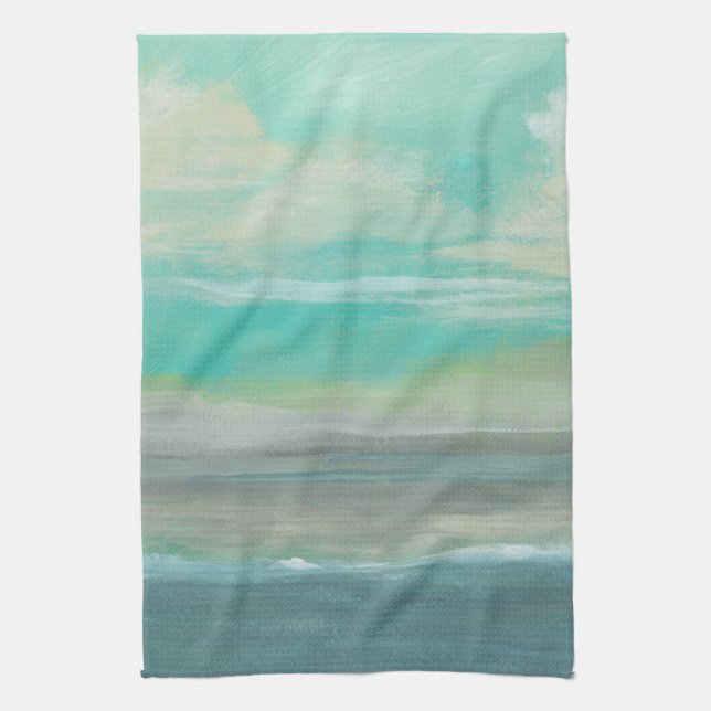 Lowland Beach I Tea Towel (Vertical)