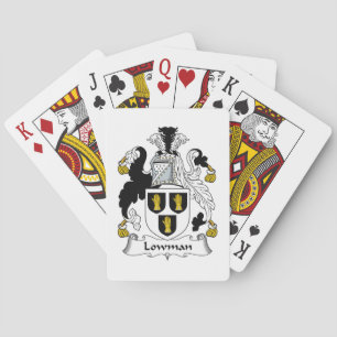 Lowman Family Crest Playing Cards