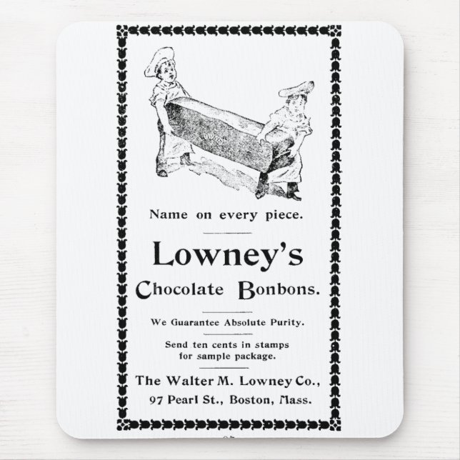 Lowney's Chocolate Bonbons Mouse Pad (Front)