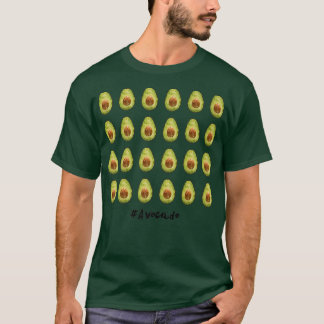 LowPolyArt Hashtag Avocado Parade T-Shirt