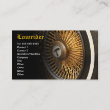 Lowrider Car Club Business Card