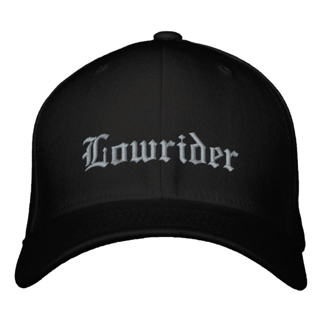 Lowrider Old School Low Rider Lowriding Culture Embroidered Hat (Front)