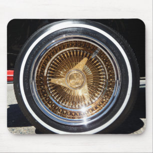 Lowrider Wire Wheels Mouse Pad