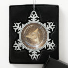 Lowrider Wire Wheels Snowflake Framed Ornament