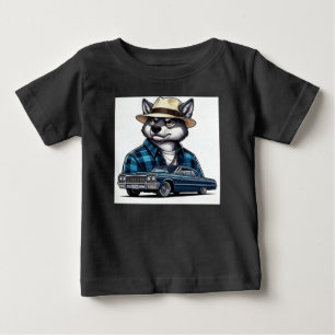 Lowrider Wolf Baby T-Shirt