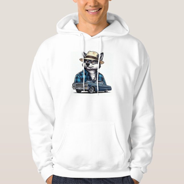 Lowrider Wolf Hoodie (Front)