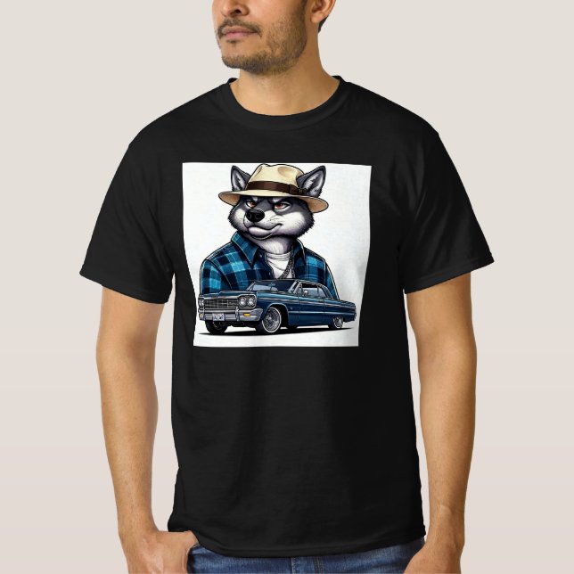 Lowrider Wolf T-Shirt (Front)