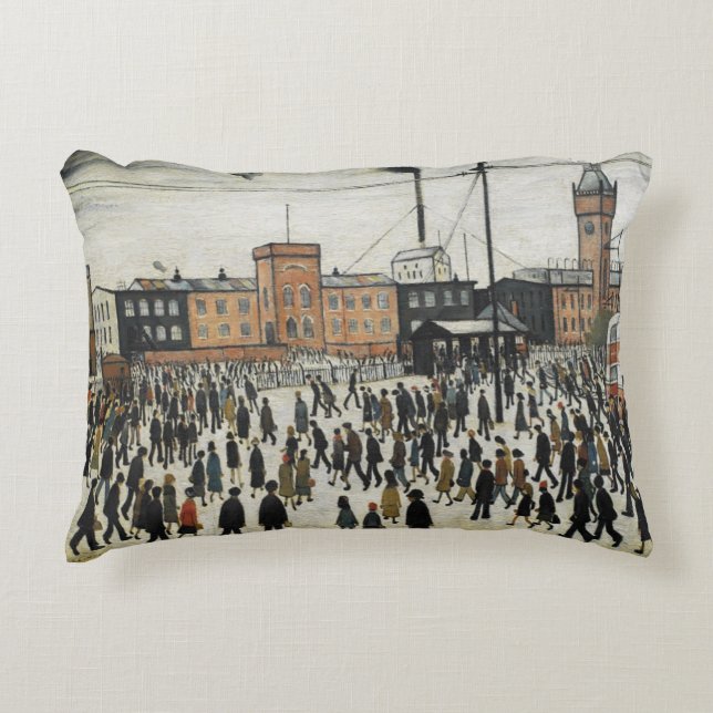 Lowry cushion, going to work decorative cushion (Front)