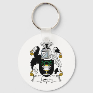 Lowry Family Crest Key Ring