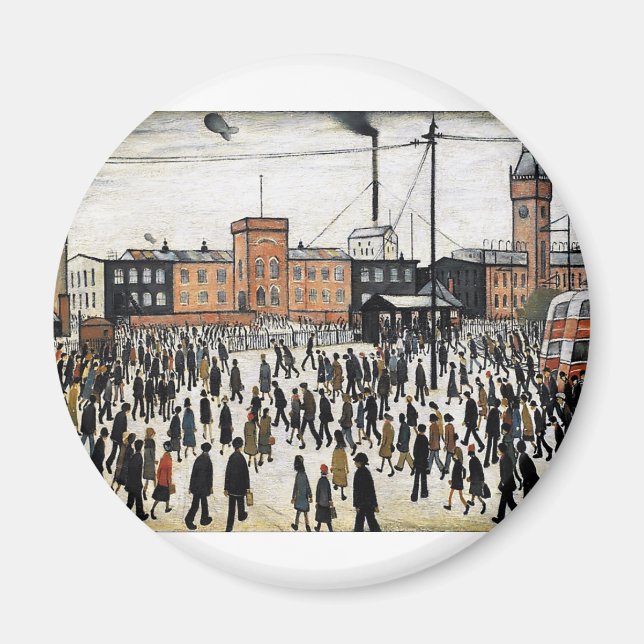 lowry going to work design magnet (Front)
