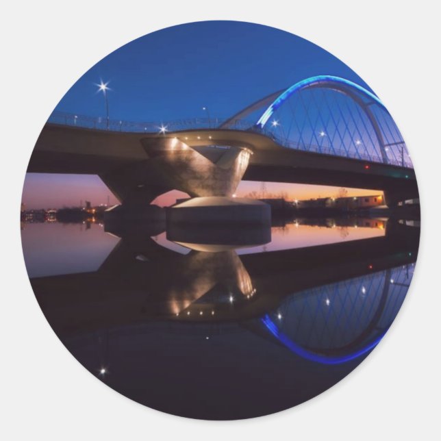 Lowry Sunset Classic Round Sticker (Front)