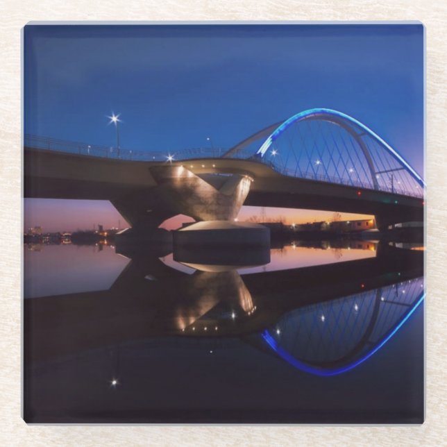 Lowry Sunset Glass Coaster (Front)