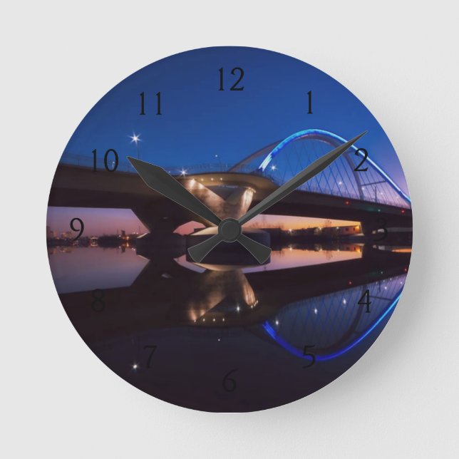 Lowry Sunset Round Clock (Front)