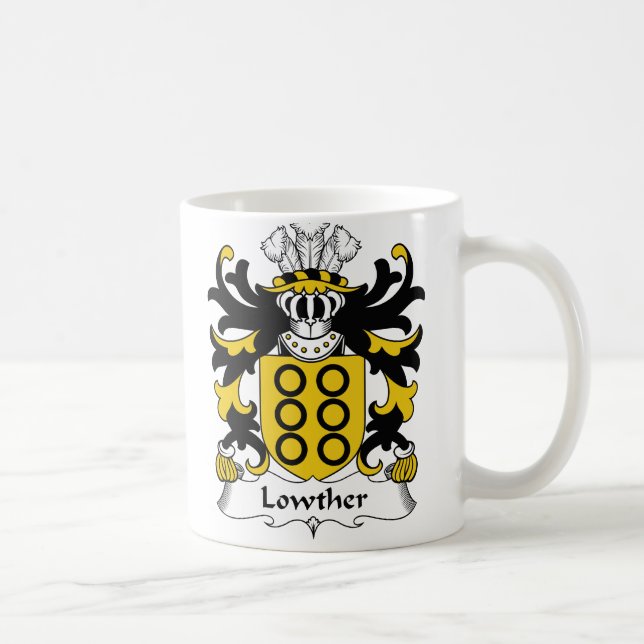 Lowther Family Crest Coffee Mug (Right)