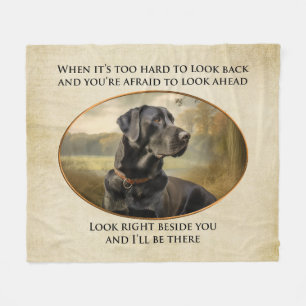 Loyal Black Lab Fleece Blanket