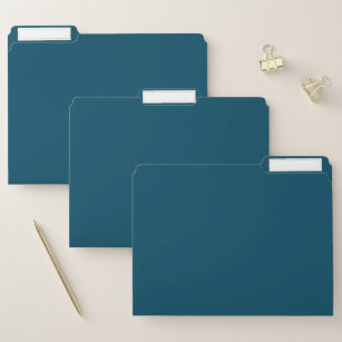 Loyal Blue Solid Colour File Folder