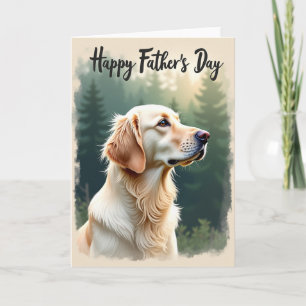 Loyal Canine Fathers Day Art Card