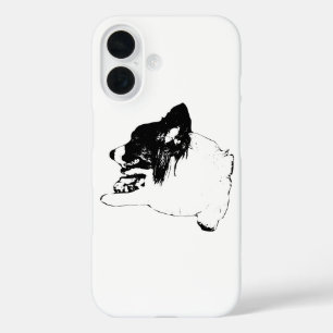 : Loyal Corgi Guardian in Ink iPhone 16 Case