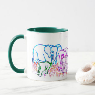 Loyal Elephants Mug