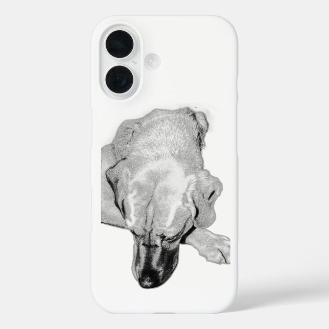 Loyal Gaze Dog Phone Case (Back)
