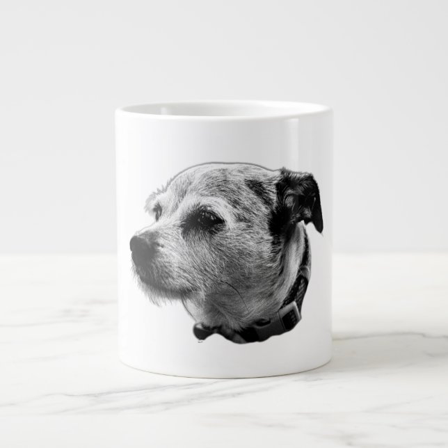 Loyal Gaze Terrier Mix Coffee Mug (Front)