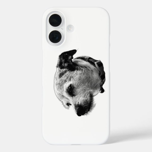 Loyal Gaze Terrier Mix iPhone Case (Back)