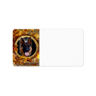 Loyal German Shepherd Label