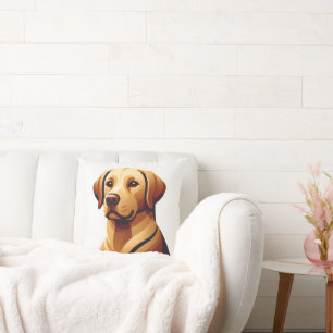 Loyal Labrador Retriever Cushion