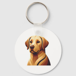 Loyal Labrador Retriever Key Ring