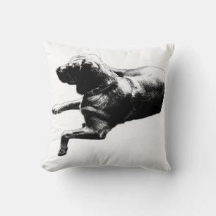 Loyal Labrador Throw Pillow