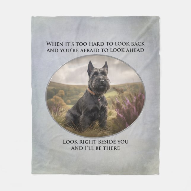 Loyal Scottie Fleece Blanket (Front)