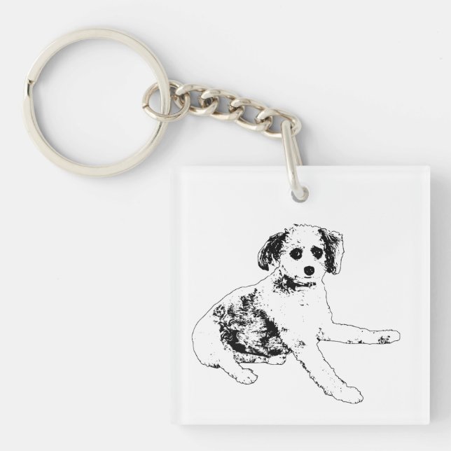Loyal Tag, Calm Stance Key Ring (Front)