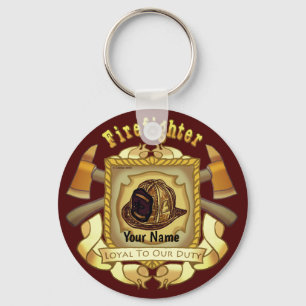 Loyal To Duty Shield Firefighter Key Ring