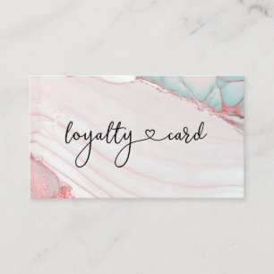 Loyalität 10 Nails Lashes Beauty Visitenkarte Business Card