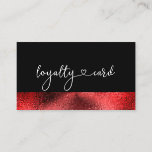 Loyalität 5 Nails Lashes Beauty Visitenkarte Business Card
