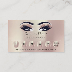 Loyality 6 Makeup Eyebrow Eyes Lashes Rose Eyes1 Business Card