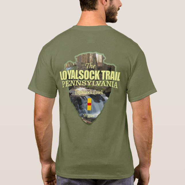 Loyalsock Trail (arrowhead) T-Shirt (Back)
