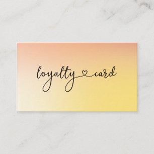 Loyalty 10 Nails Lashes Beauty Business Card