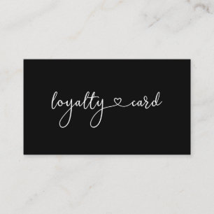 Loyalty 10 Nails Lashes Beauty Business Card