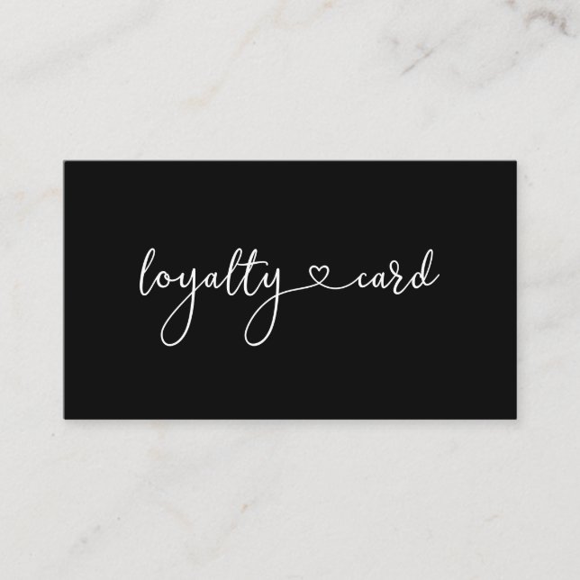 Loyalty 10 Nails Lashes Beauty Business Card (Front)