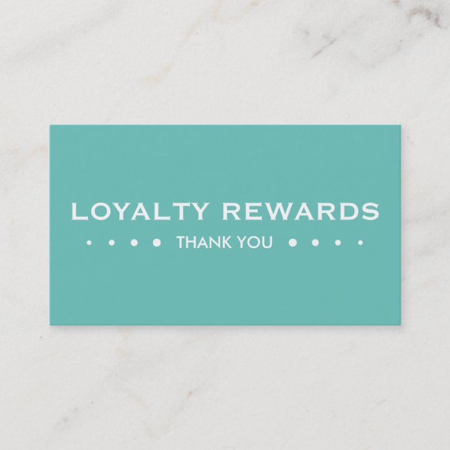 LOYALTY 4dots (colour customisable) Card (Front)