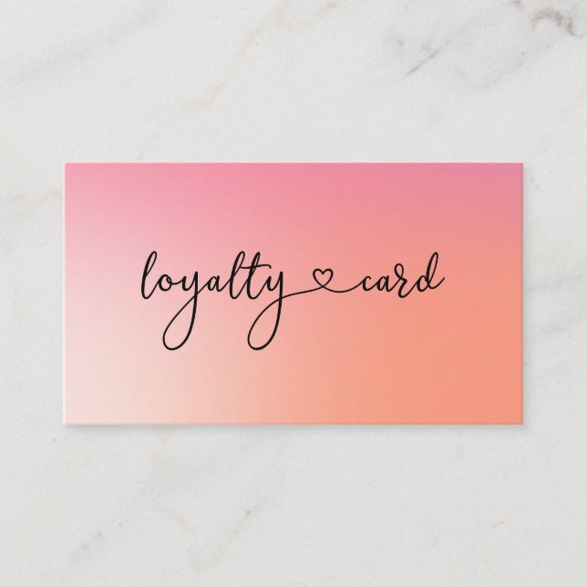 Loyalty 5 Nails Lashes Beauty Business Card (Front)