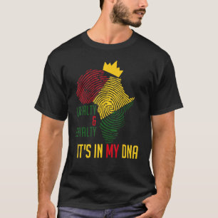 Loyalty And Royalty Black History Month Dna Black T-Shirt