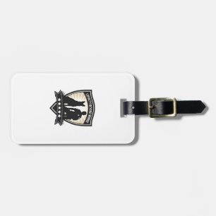 Loyalty Beyond Words Vintage K9 Police Badge Vecto Luggage Tag