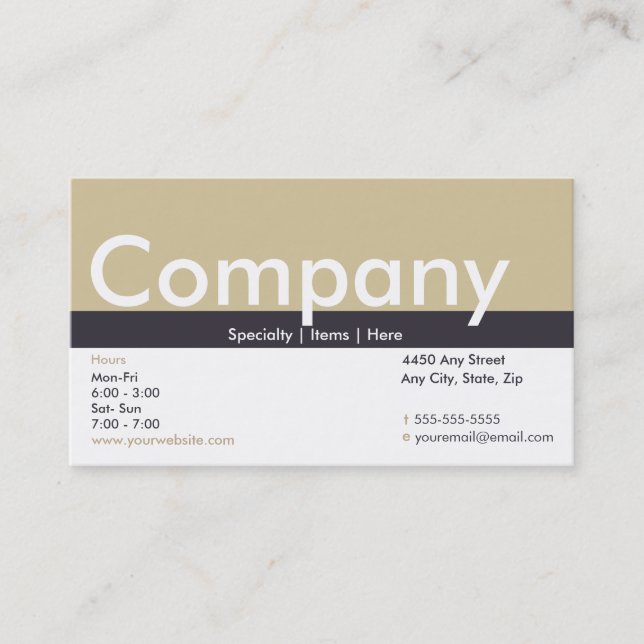 Loyalty Business Card Punch Card (Front)
