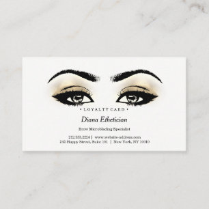 Loyalty Card 6 Beauty Salon Lashes Aesthetician