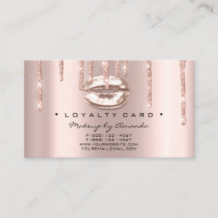Loyalty Card 6 Punch Makeup Artist Crown Beauty