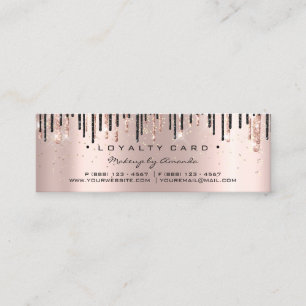 Loyalty Card 6 Punch Makeup Beauty Heart Small