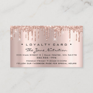 Loyalty Card 6 Punch Nutrition Health Medicine