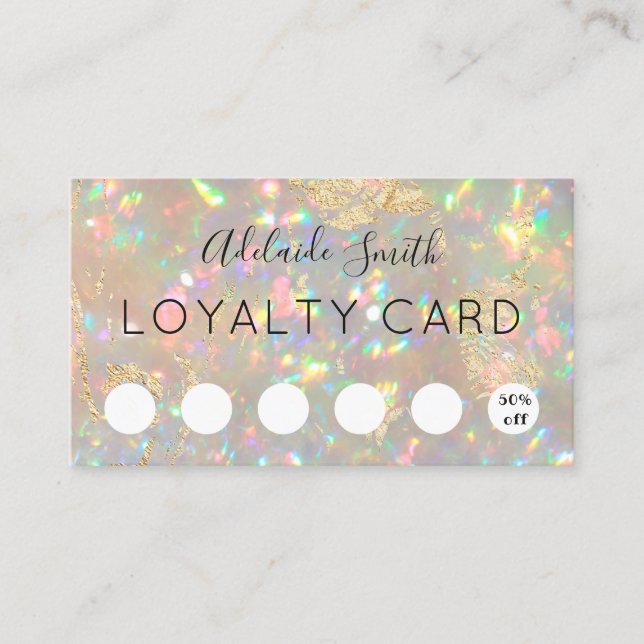 loyalty card brilliant opal (Front)